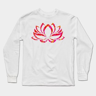 Lotus Bloom (Warm Colours) Long Sleeve T-Shirt